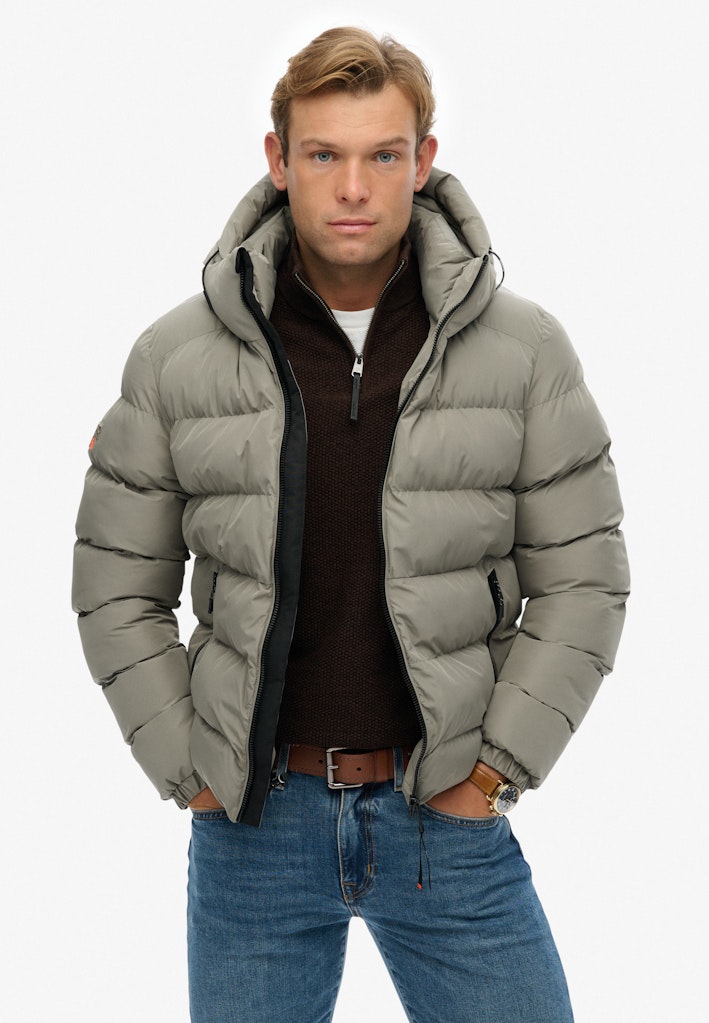 Hooded Sports Puffer Jacket