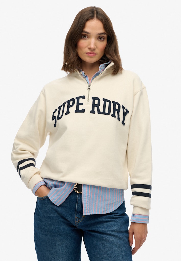 Athletic Essentials Applique Half Zip Sweatshirt