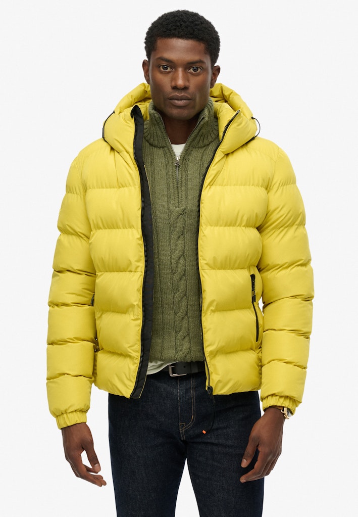 Hooded Sports Puffer Jacket