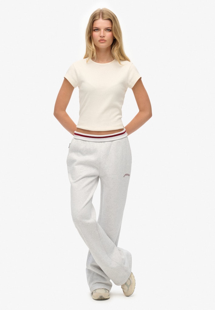 Athletic Essentials Logo Low Rise Flare Jogger