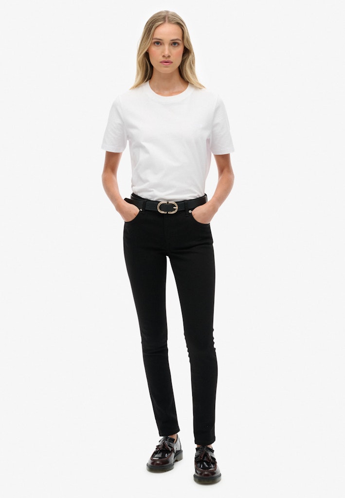Organic Cotton Mid Rise Skinny Jeans