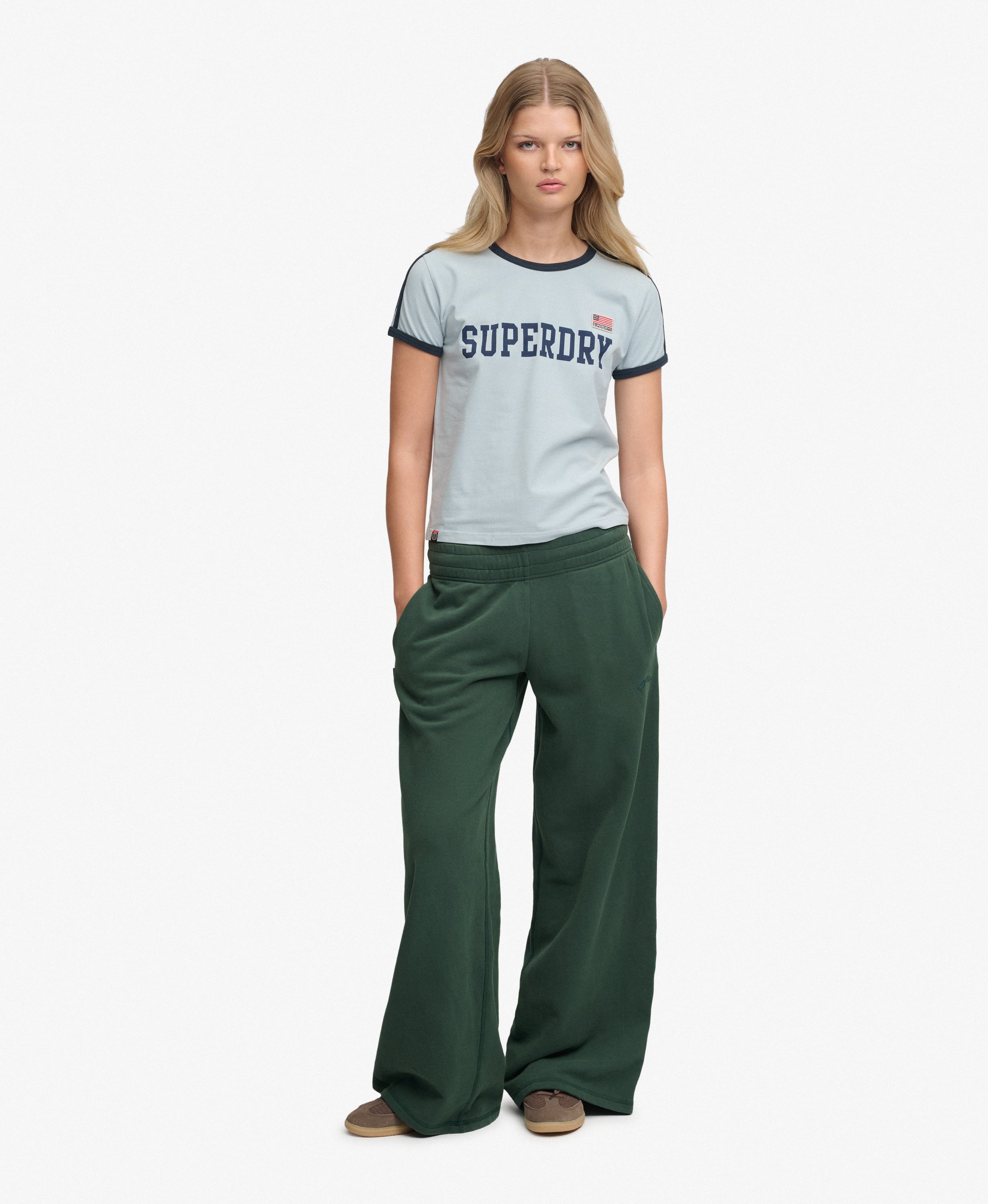 Essential Logo Wide Leg Joggers