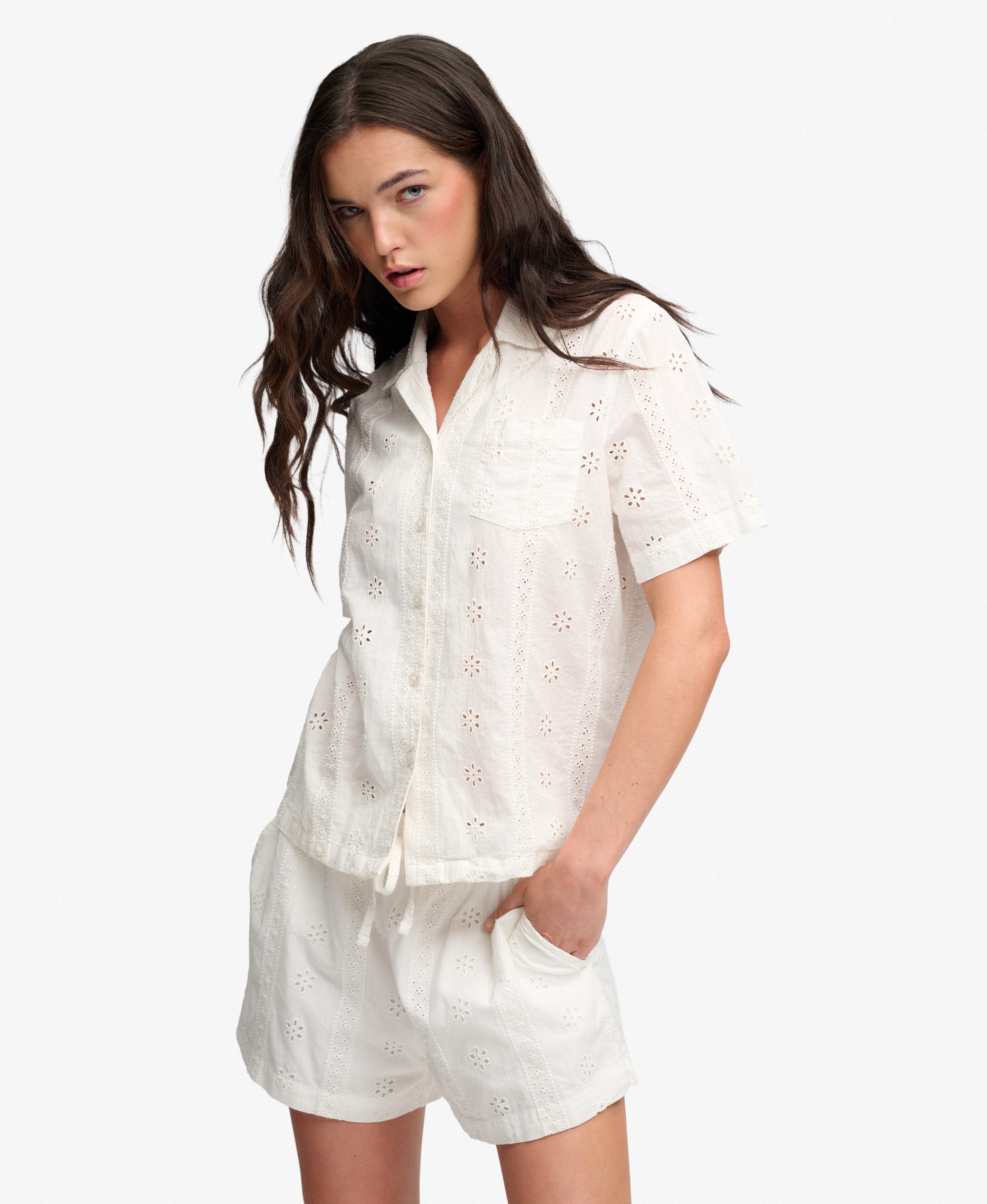 Heritage Broderie Short Sleeve Shirt
