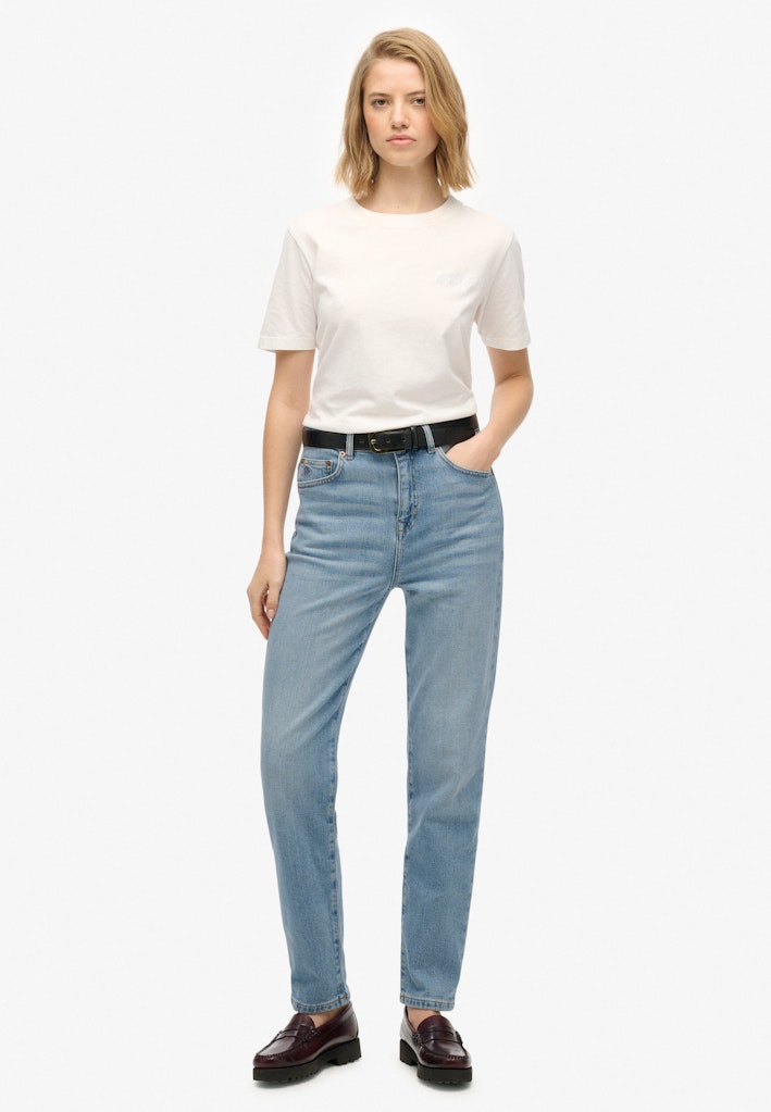 Organic Cotton High Rise Mom Jeans