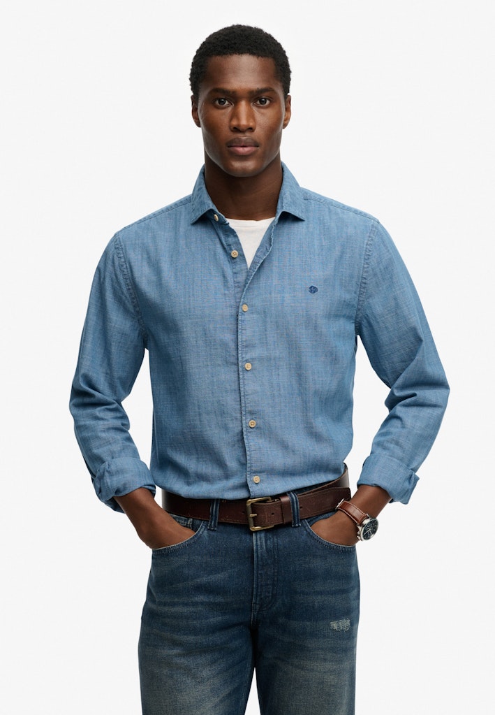 Essentials Chambray Long Sleeve Shirt