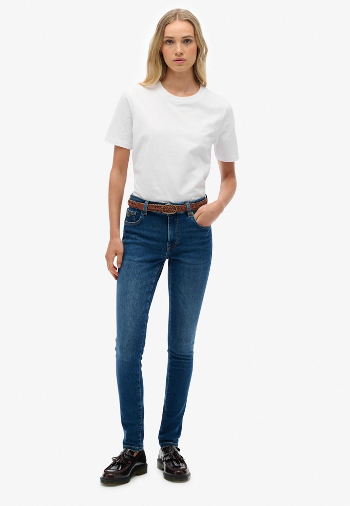 Organic Cotton Mid Rise Skinny Jeans
