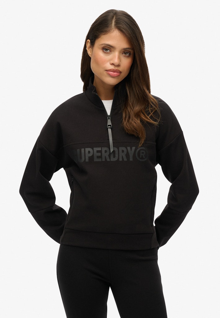 Active Tech Logo Relaxed Half Zip Sweatshirt