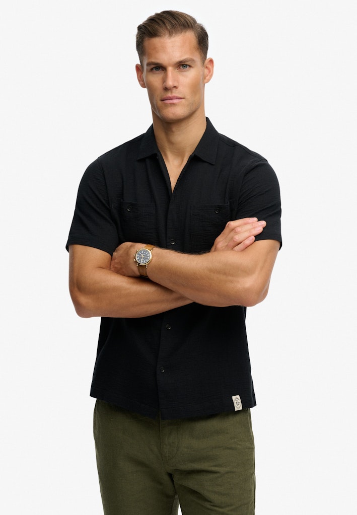 The Merchant Store - Textured Short Sleeve Shirt