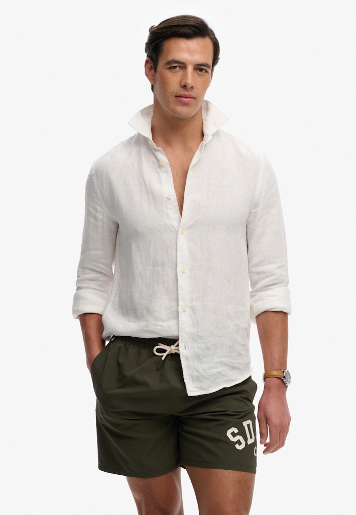 Printed Logo 16-Inch Swim Shorts
