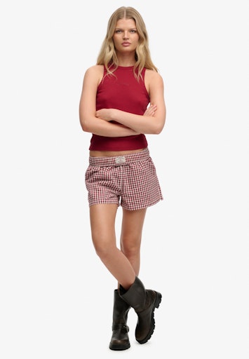 Organic Cotton Stripe Elasticated Shorts