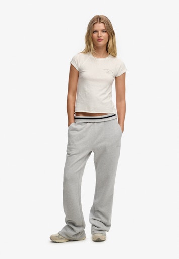 Athletic Essentials Logo Low Rise Flare Jogger