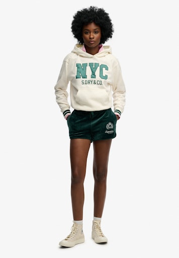 Country Club Velour Zip Shorts