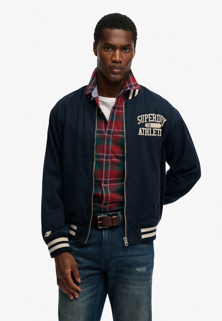 Twill Varsity Bomber Jacket