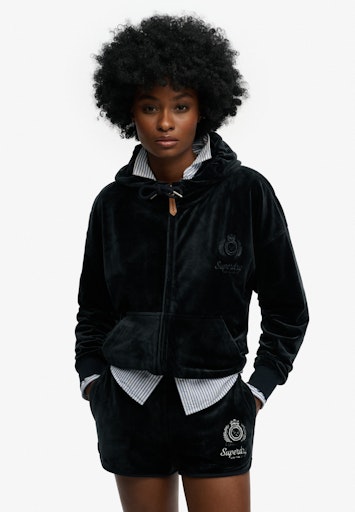 Country Club Velour Zip Hoodie