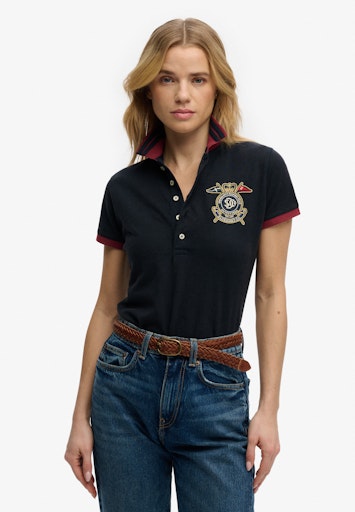 Heritage Slim Fit Crest Polo Top
