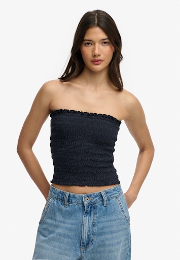 Smocked Jersey Bandeau