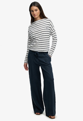 Linen Low Rise Pants