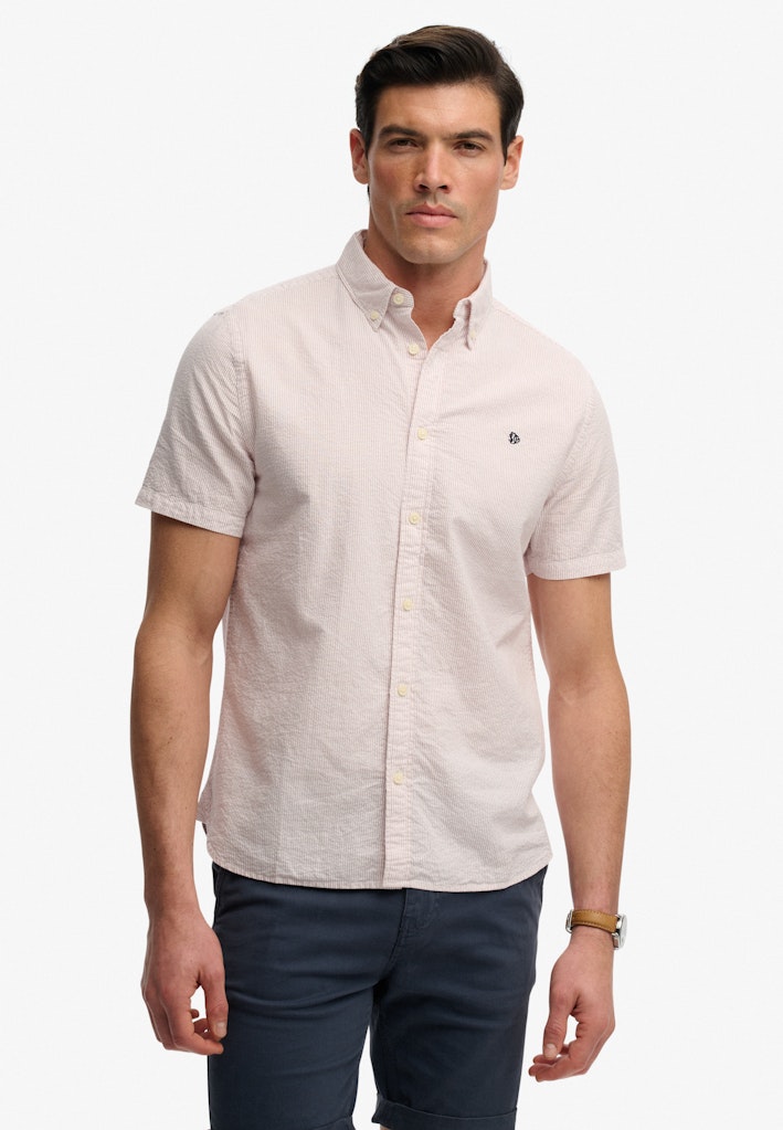 Classic Seersucker Short Sleeve Shirt