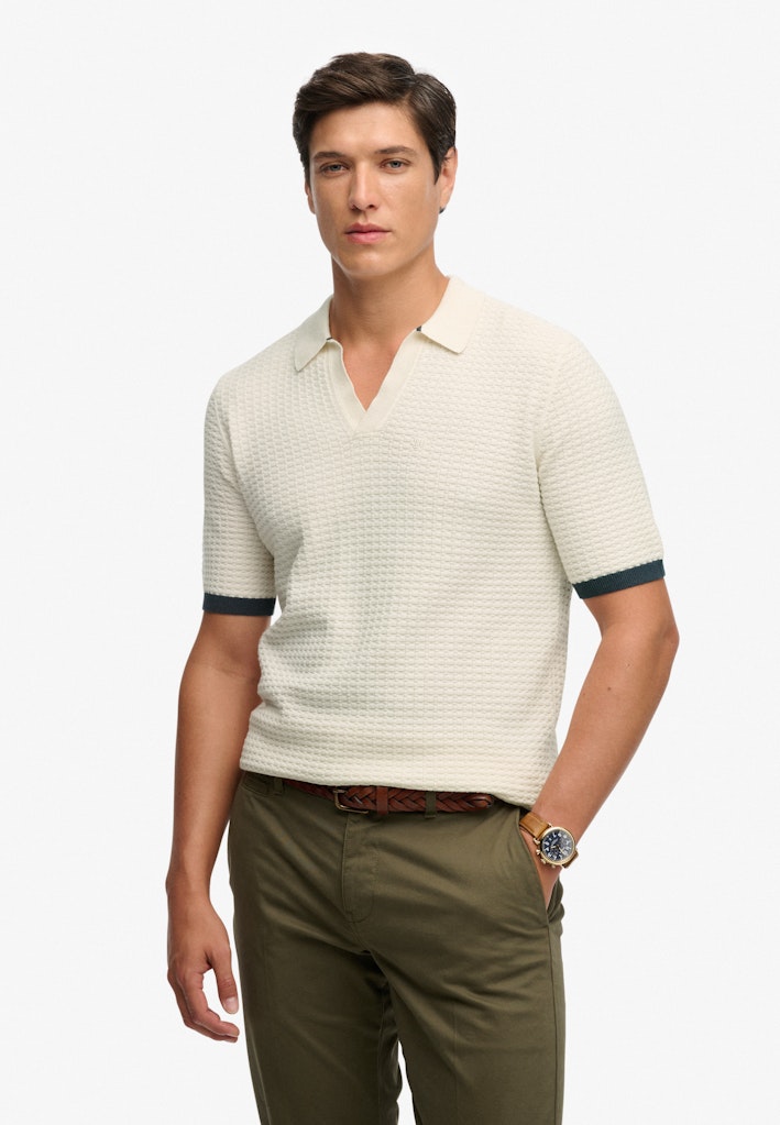 Johnny Collar Knitted Polo Shirt