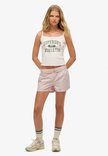 Organic Cotton Stripe Elasticated Shorts