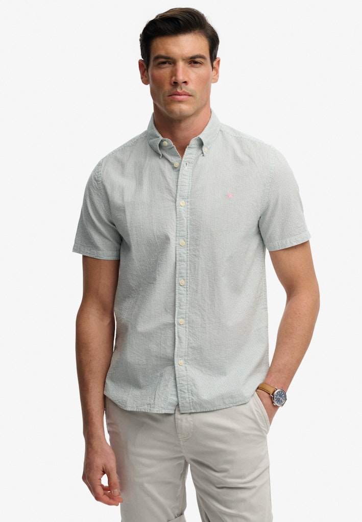 Classic Seersucker Short Sleeve Shirt