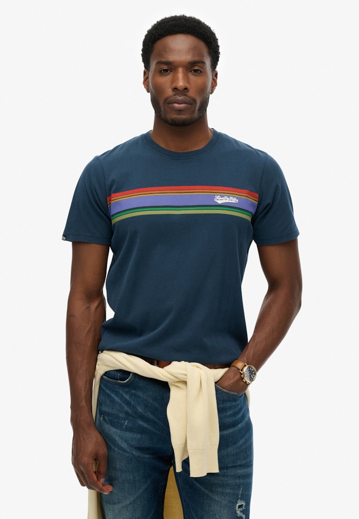 Outdoor Stripe Logo Relaxed T-Shirt