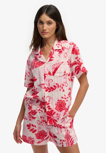 Beach Printed Short Sleeve Shirt