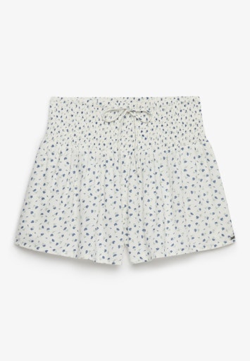 Printed Mini Smocked Shorts