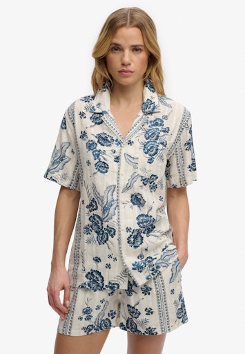 Beach Printed Short Sleeve Shirt
