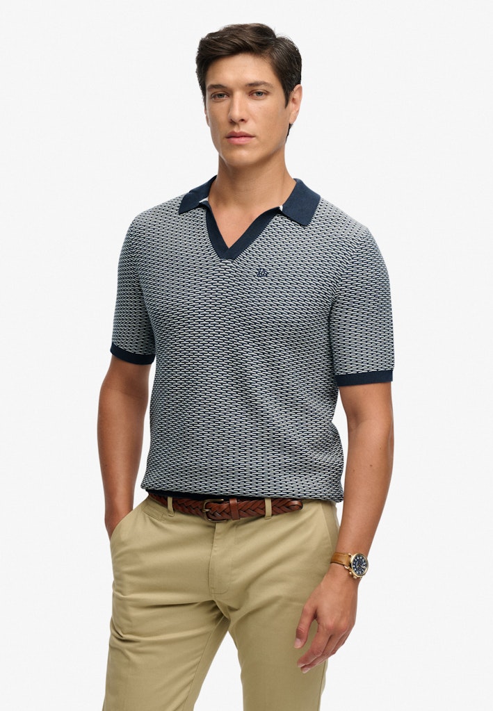 Johnny Collar Knitted Polo Shirt