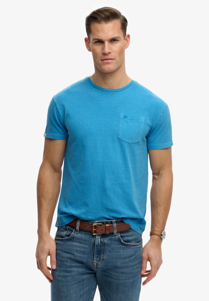 Classic Cotton Linen Pocket T-Shirt